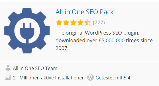 All in One SEO zur Verifizierung der Domain bei Google