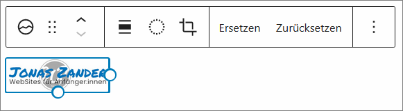 Website-Logo im Blockeditor