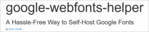 Logo der Website google-webfonts-helper
